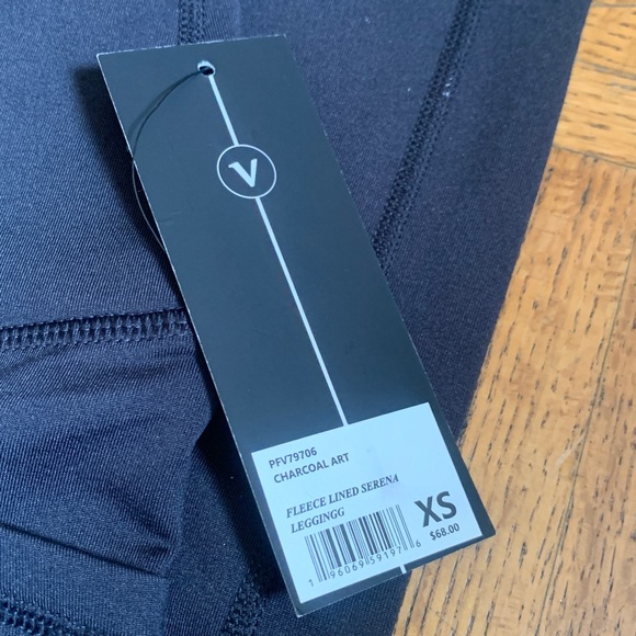 Velocity Charcoal Art Fleece Lined Leggings - Picture 5 of 7